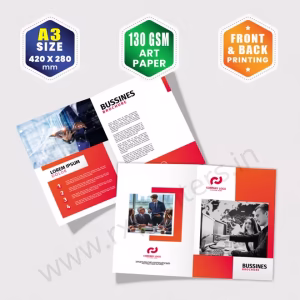A3 Size : 420x280mm | 130 GSM Art Paper | Front & Back Printing